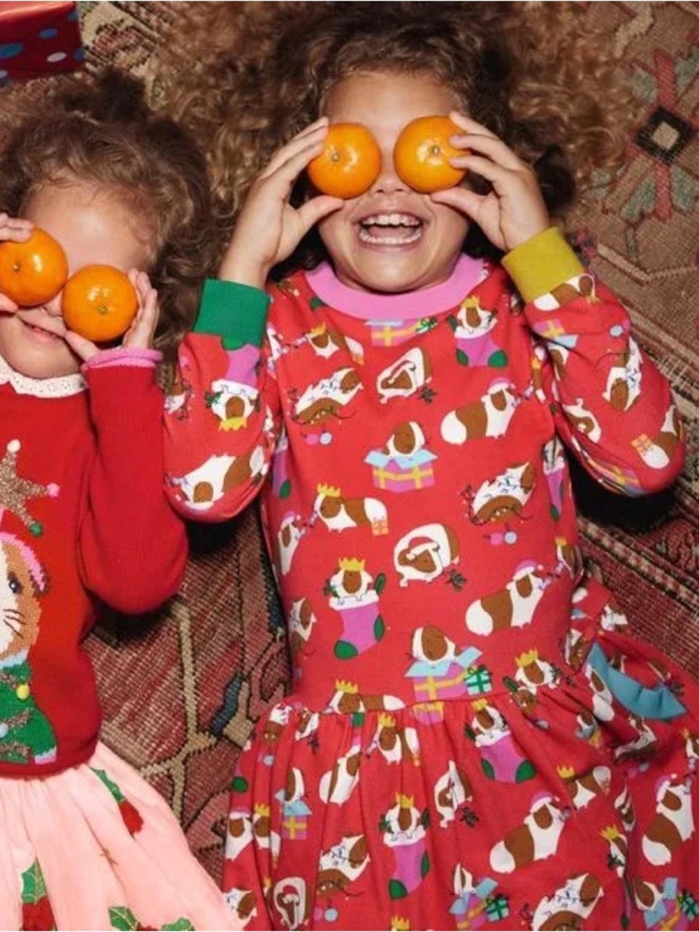 Mini Boden Red Guinea Pig Print Cosy
Sweatshirt Dress holiday
